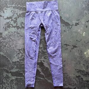 Gymshark Purple Performance Leggings High Waist Stretch